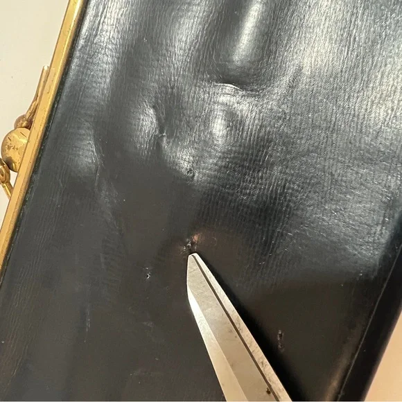 Vintage Mark Cross Navy Clutch Wallet - Picture 4 of 14